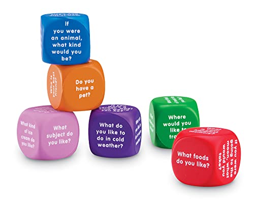 Learning Resources Conversation Cubes - Single Foam Social Emotional Learning Toy for Ages 6+