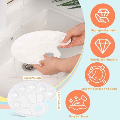 120 Pcs Acrylic Paint Set with 60 Pcs Paint Brushes 48 Pcs Acrylic Paint 12 Pcs Palettes for Watercolor, Oil, Gouache, Painting.