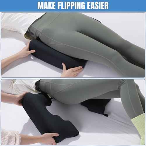 HOMBYS Memory Foam Bed Sore Cushions for Butt,Bedsore Pressure Relief Pillow for Sleeping and Sitting,Cushion for Bed Sores on Buttocks, T Shaped Opening Tailbone Pillow, Patent Pending(Dark Grey)