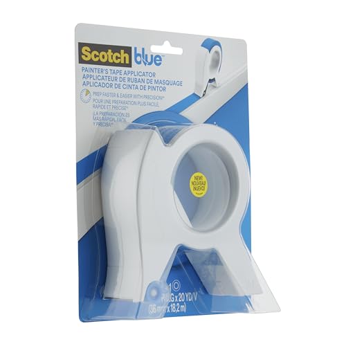 ScotchBlue 1.41 in x 20 yd Painter's Tape Applicator (TA3-SB-ESF) – Includes 20 yd Starter Roll, 1.41" Width