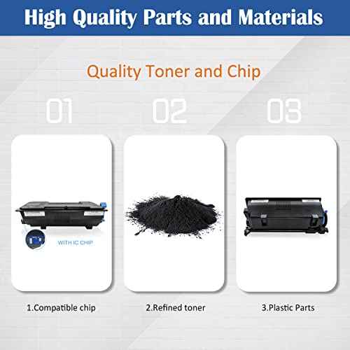 TK3162 TK-3162 1T02T90US0 Compatible Toner Cartridges 12500 Pages 2 Black for Kyocera ECOSYS M3645idn M3145idn P3045dn P3050dn P3055dn P3060dn P3150dn P3155dn P3260dn M3145dn M3645dn M3860idn