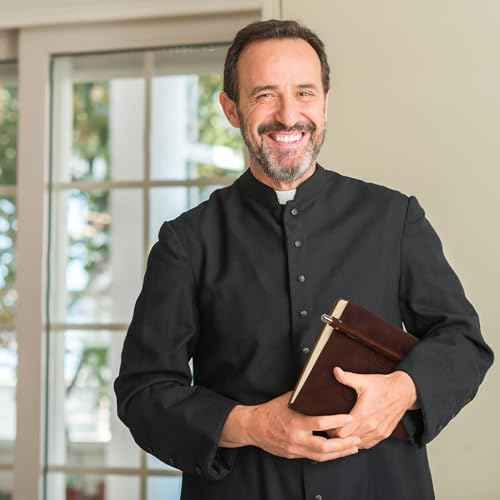 4 Pcs Christian Gifts for Men Pastors Appreciation Leather Bible Portfolio Scripture Notebook Bookmark Pen Religious Present Pastor Kit Supplies Accessories, 'I can do all things' Church Notes Journal