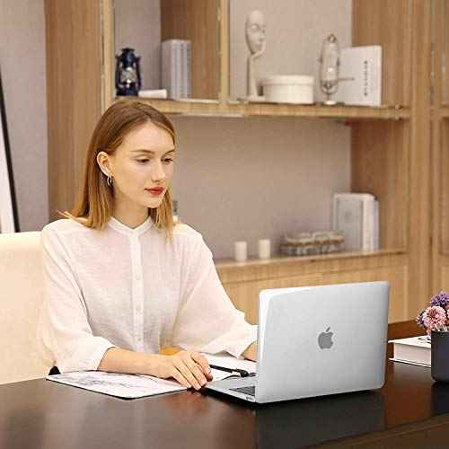 MOSISO Compatible with MacBook Air 13 inch Case 2022 2021 2020 2019 2018 Release A2337 M1 A2179 A1932 Touch ID, Plastic Hard Shell Cover&Keyboard Cover for MacBook Air 13.3 inch Case, Transparent