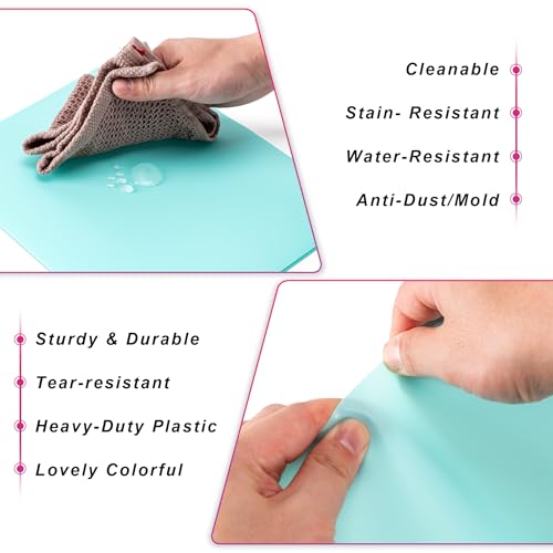 Aegero 7 Pack Plastic Pocket Folders - Sweet Colors, Letter Size, Durable Office & School Organizer