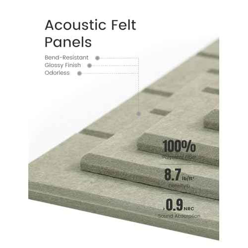 Felt Bulletin Board Tiles -28"x18" with 40 Adhesive Tabs, Cork Board Alternative for Office Decor, Push Pin Board Wall Organizer 6-Pack (Sage)