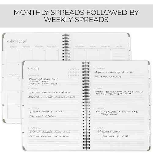 Beautiful 2026 Daily Planner - 7" x 10" Daily Planner for Women or Men with Weekly & Monthly Spreads for Easy Planning - Perfect Calendar Book To Organize All Tasks and Boost Productivity