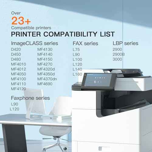 E-Z Ink Compatible Toner Cartridge Replacement for Canon 104 Black Toner Cartridge CRG104 CRG-104 to use with ImageClass D420 D480 MF4350d MF4150 MF4270 MF4370 MF4690 FAXPHONE L90 L120 (2 Pack)