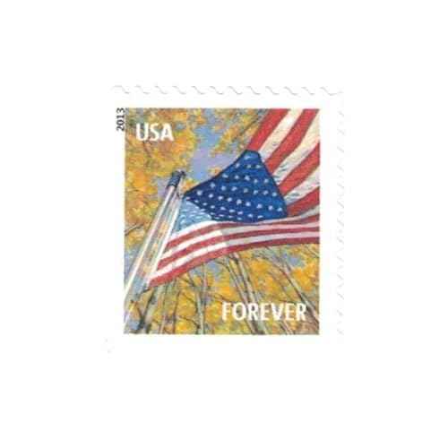 USPS Flags for All Seasons Forever Stamps 100 Stamps (5 Books of 20)