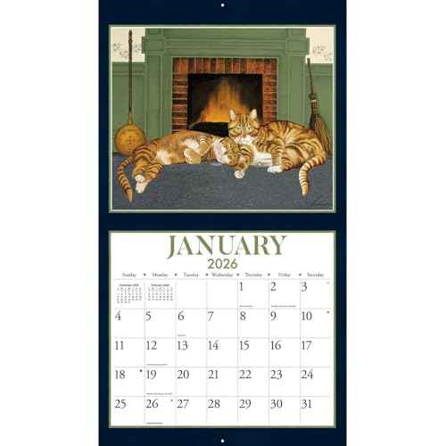 Lang Companies, American Cat Special Edition 2026 Wall Calendar, 12.5'' X 14'', 12-Month Calendar with Stapled Binding