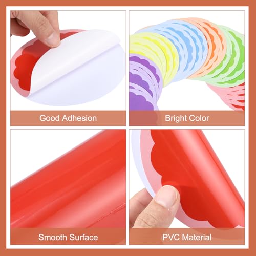 WSICSE Classic 36Pcs 6-inch Multicolor Classroom Floor Dots for Line Up