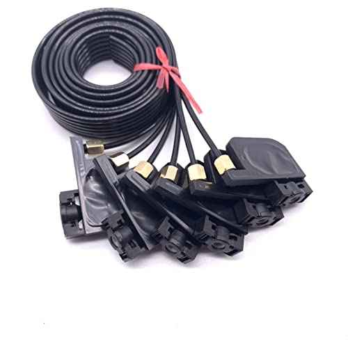 6 Color UV Ink Tube Hose Pipe Line with Square Small Damper Screw Nuts oring for Epson R330 R290 T50 L800 1390 Printer Accessories