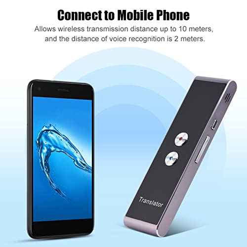 Language Translator Device, Portable Smart Two Way Voice Translator in Real Time, Bluetooth Multi Language Electronic Foreign Language Translators Pocket Translator for Learning