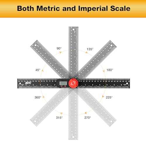 Digital Angle Finder Protractor, Angle Finder Ruler, 7inch 200mm 7inch/200mm, Angle Measuring Tool for Woodworking,Carpenter,Construction,DIY Measurement