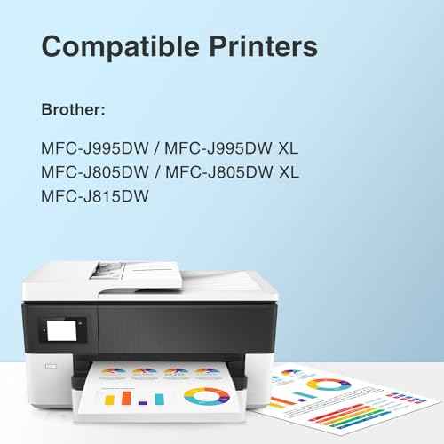 Compatible LC3035 High Yield Ink Cartridge Replacement for Brother LC3035 Ink Cartridges Work for Brother MFC-J995DW MFC-J805DW MFC-J815DW Printer (LC3033 LC3035 BK C M Y Ink Cartridges, 4P)
