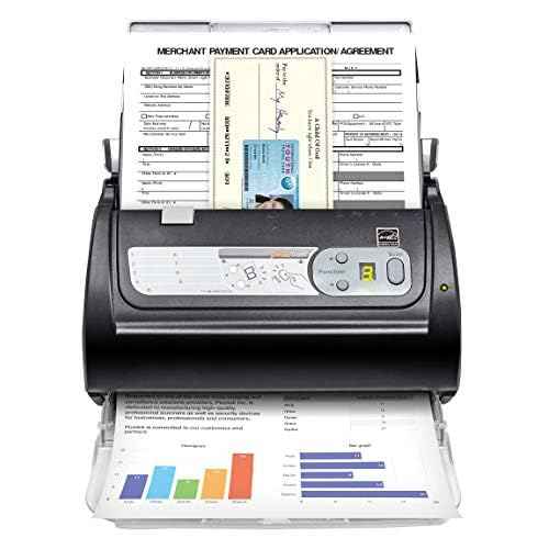 Plustek PS188 High Speed Double-Sided Color Document Scanner, with Automatic Document Feeder (ADF), 30 Pages Per Minute, Support Windows 7/8/10/11