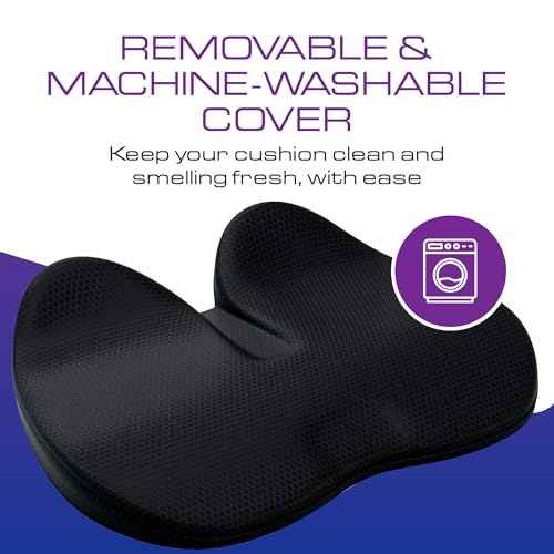 Ergonomic Seat Cushion - Memory Foam Chair Cushions | Gaming Chair Cushions | Office & Car Seat Cushion with Heat Reducing 3D Mesh | Office Chair Cushion for Back Pain - Pain Relief