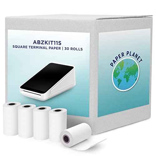 Thermal Receipt Printer Paper for Square Terminal by Paper Planet | 30 Rolls | SPD2-01