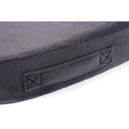 Seat Cushion Memory Foam (Grey)- Comfort Seat Cushion for Office Chair Seat Cushion Breathable Design for Car, Office, Wheelchair, Truck, Gel Seat Pad Cushion
