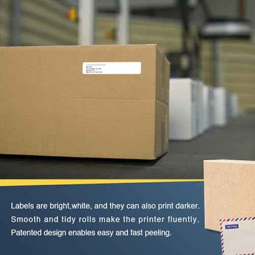 BETCKEY - Compatible File Folder Labels Replacement for Brother DK-1203 (0.66 in x 3.4 in), Use with Brother QL Label Printers [10 Rolls/3000 Labels]