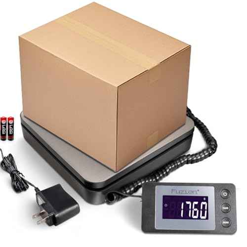 Fuzion Digital Shipping Scale 88lb ¡¿ 0.1oz, Durable Stainless Steel Postal Scale with Tare, 4 Weighing Modes, Shipping Scale for Packages, Postage Package Scale with Ac Adapter