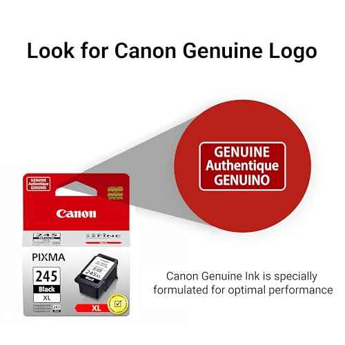 Canon PG-245 XL Genuine Black Ink Cartridge, Compatible with iP2820, MG2420/2924/2920/3020/2522/2525, MX492, TS3120/302/302a/202/202a/4520/3320