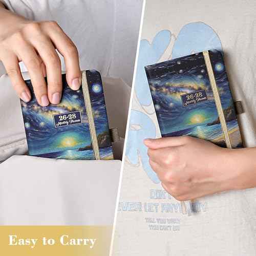 2026-2028 Pocket Planner/Calendar - 3 Year Monthly Planner 2026-2028, Jan. 2026 - Dec. 2028(36 Months), 6.3" x 3.8", Monthly Pocket Calendar with 60 Note Pages, Pen Hold, Perfect Organizer for Purse