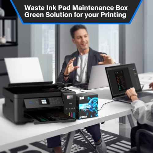 Waste Ink Pad Replacement with Reset Software for Ecotank ET-2850 ET-2760 ET-2750 ET-2700 ET2850 ET2760 ET2750 ET2700 2850 2760 2750 Printer, Maintenance Box with Reset Software (2 Packs)