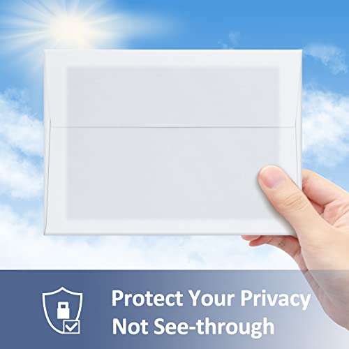 ValBox A2 Invitation Envelopes 4.375x5.75" White Self Seal for