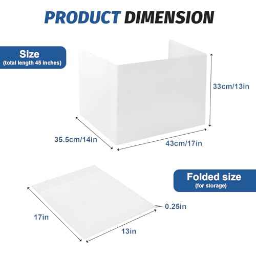 12 Pack Desk Dividers for Students,3-Fold Privacy Screens,Testing Dividers for Classroom Waterproof,Plastic Easy Clean Privacy Shields for Student Includes Extra Labels