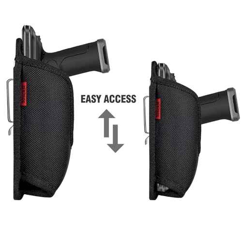 Scanner Holster Handle Series - Thick Quality, Large, Heavy Duty, Sturdy Metal Belt Clip, Durable, Pocket-Friendly, Compatible with Zebra Barcode, Black