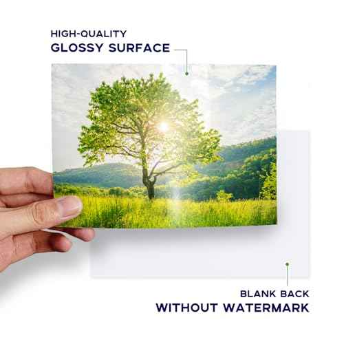 4x6 Photo Paper, Goefun 200GSM/54LB Glossy Inkjet Printer Paper for Dye Ink, 100 Sheets