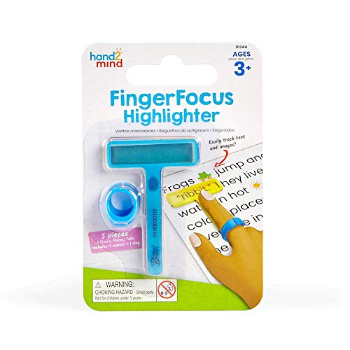 Hand2mind FingerFocus Highlighter for Guided Reading & Dyslexia Support