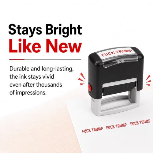 Anti-Trump Rubber Stamp - Self-Inking Political Gag Stamp for Crafts & Signs
