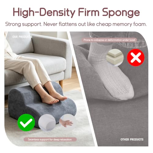 GOOYIAM A-Dark Gray Ergonomic 2-Height Foot Rest Under Desk Cushion