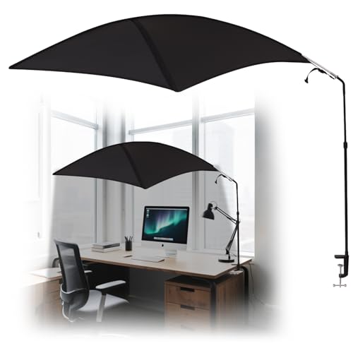 Adjustable Cubicle Shade Desk Canopy – 99% Light Blocking Privacy Screen for Partitions