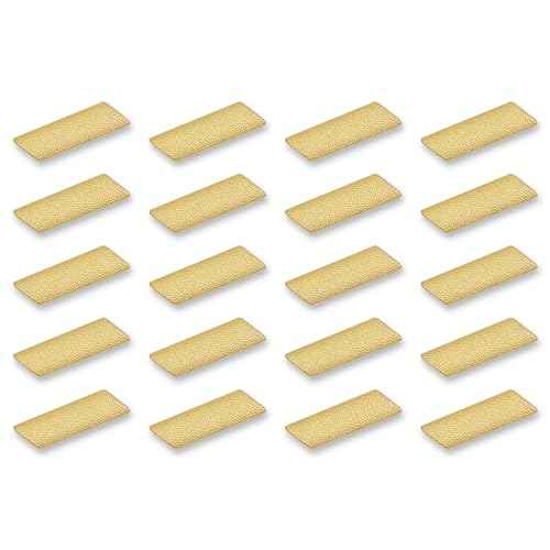 SHOP AWARDS AND GIFTS 7/16 Inch Gold Service Bar Chenille Lapel Pin, Sports Team Varsity Letterman Jacket Achievement Recognition, Bulk Pack of 20