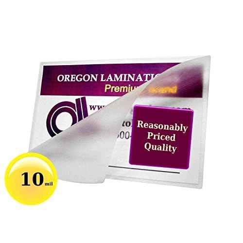 Oregon Lamination Heat Activated Laminating Pouches IBM Data Card, 10 Mil 2 Sides, 2-5/16¡± x 3-1/4¡± (59mm X 83mm x 250um Thick x 2 Sides) [pk of 500] for up Thru 2-1/16¡± x 3¡± Sheets, Clear Gloss