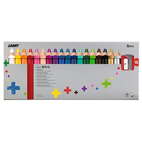 Lamy 1223549 FH22002 Coloured Pencils Set of 18 Colouring Pencils in Folding Box