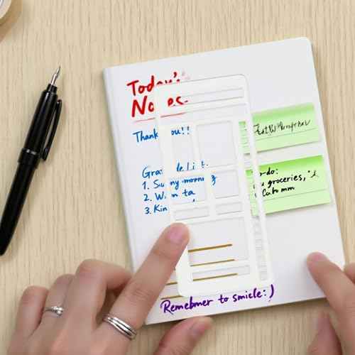 Handmade Flexible Record Template, Reusable Planner Stencils for Journaling, Calendar, Checklists, Scrapbooking & DIY Craft Supplies (A Set)