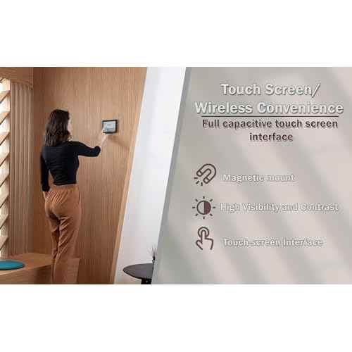 Joan 6 Black: Wireless E Ink Touch 6-Inch Display Meeting Scheduler - Smart Office Organizer, Calendar Sync