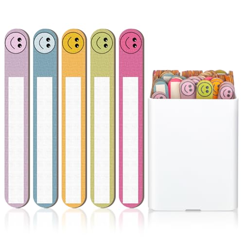 Seajan 101 Pcs Smile Face Name Stickers for Classroom Activities