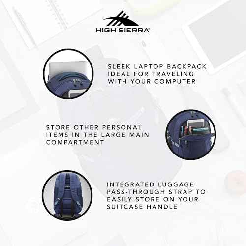 High Sierra Travel Bag, Navy/Graphite Blue, Backpack