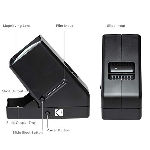 KODAK 35mm Slide and Film Viewer - Battery Operation, 3X Magnification, LED Lighted Viewing ? for 35mm Slides & Film Negatives