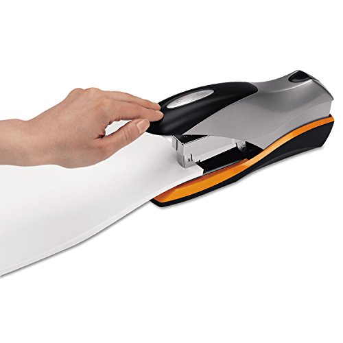 Swingline Optima 70 Full Size Stapler 70 Sheets Jam Free Reduced Effort Silver/Black/Orange