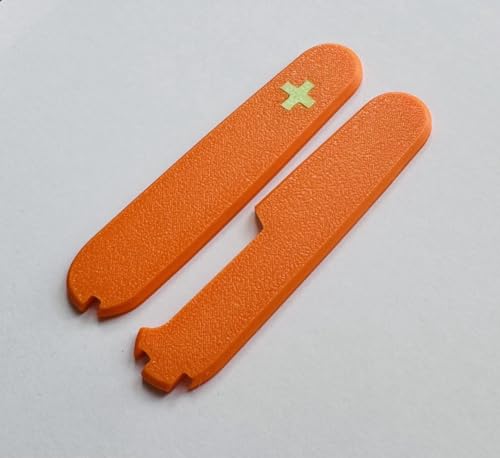 Orange Victorinox 91mm Replacement Handle with Cross & Tools - Scales Plus