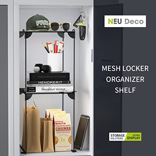 Pack 2 Mesh Locker Shelf, Grey