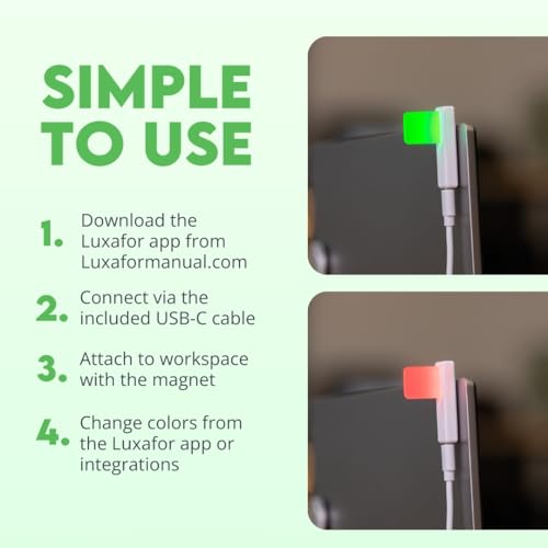 Flag 2 ? 2nd Gen LED Busy Light ? Status & Availability Indicator for Office ? Avoid Workplace Distractions and Boost Productivity (Black)