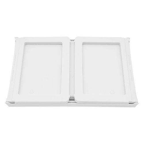 Gdrasuya10 6 Pieces Breakfast Bed Tray with Foldable Legs Folding Laptop Bed Tray Table 25.6"x14"x10.6" Serving Tray for TV Dinner Laptop Couch Snack (White)