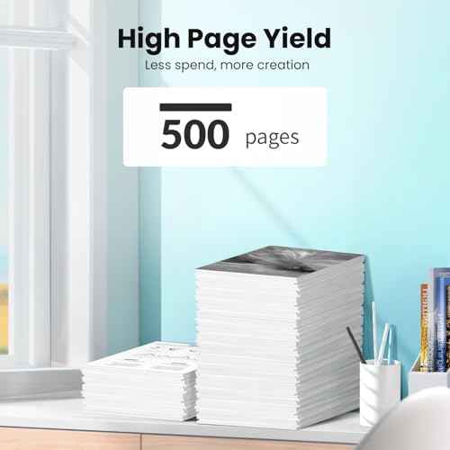 245XL Ink Cartridge Replacement for Canon PG-245XL Black Ink Cartridge Work with Canon MX490 Printer Ink Cartridges TS202 TS302 MG2520 MG2522 MG2525 TS3300 TS3320 TS3322 TR4520 TR4527 MX492 (2 Black)