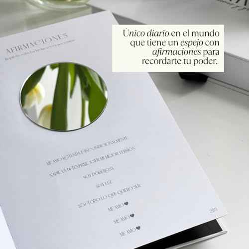 Daily Gratitude Journal & Dreams Planner (Spanish Edition) | Undated 2-in-1 | For Mindfulness, Purpose & Success | Includes Mirror for Affirmations & Luxury Gift Box ? Stay present while achieving your dreams - Diario de Sue?os y Gratitud